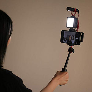ULANZI MT-08 Extension Pole Tripod, Mini Selfie Stick Tripod Stand Handle Grip for Webcam iPhone 11 Pro Max Samsung Smartphone Canon G7X Mark III Sony ZV-1 RX100 VII A6400 A6600 Cameras Vlogging