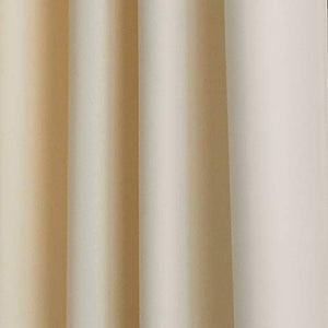 Curtainworks Kendall Color Block Grommet Curtain Panel, 120 inch, Cream