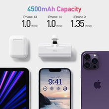 Load image into Gallery viewer, iWALK Small Portable Charger 4500mAh Ultra-Compact Power Bank Cute Battery Pack Compatible with iPhone 13/13 Pro Max/12/12 Mini/12 Pro Max/11 Pro/XS Max/XR/X/8/7/6/Plus Airpods and More,White