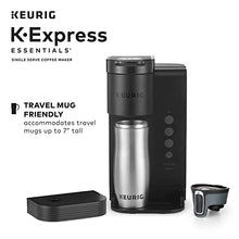 Load image into Gallery viewer, Keurig K-Express Essentials Coffee Maker, Single Serve K-Cup Pod Coffee Brewer, Black - 3 Cup Sizes 6, 8, &amp; 10oz, 36 OZ Removable Reservoir - BROAG Random Color Water Bottle