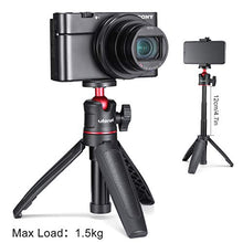 Load image into Gallery viewer, ULANZI MT-08 Extension Pole Tripod, Mini Selfie Stick Tripod Stand Handle Grip for Webcam iPhone 11 Pro Max Samsung Smartphone Canon G7X Mark III Sony ZV-1 RX100 VII A6400 A6600 Cameras Vlogging