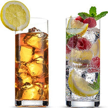 Load image into Gallery viewer, Highly Durable Drinking Glasses Set of 6, 16 Ounce Highball Glasses for Cocktails, Coffee Bar Accessories,Tall Cocktail Glasses, Collins Glasses, Beer Glass, Glass Cups for Iced Coffee, Glass Beer Mug