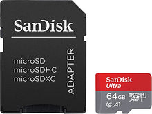 Load image into Gallery viewer, SanDisk 64GB Ultra MicroSDXC UHS-I Memory Card with Adapter - 100MB/s, C10, U1, Full HD, A1, Micro SD Card - SDSQUAR-064G-GN6MA