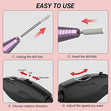 Load image into Gallery viewer, AIRSEE Portable Electric Nail Drill Professional Efile Nail Drill Kit For Acrylic, Gel Nails, Manicure Pedicure Polishing Shape Tools with 11Pcs Nail Drill Bits and 56 Sanding Bands